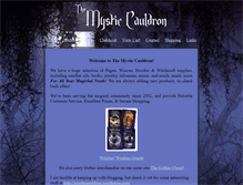 Tablet Screenshot of mysticcauldron.com